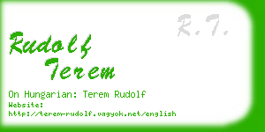 rudolf terem business card